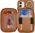 Hamany 12 12 5G 6.1 Inch-Brown for iPhone Case Wallet with Card Holder,for iPhone pro Phone case Wallet with Zipper