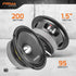 PRV AUDIO 6.5 Inch Midrange Bullet Speaker 6MR400-4, 4 Ohm, 400 Watts Program Power, High Output Sound, Single