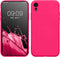 kwmobile Case Compatible with Apple iPhone XR, Slim Protective TPU Silicone Phone Cover - Neon Pink