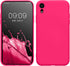 kwmobile Case Compatible with Apple iPhone XR, Slim Protective TPU Silicone Phone Cover - Neon Pink