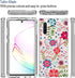 Case for Galaxy Note 10 5G, Clear Soft TPU 360 Full Body Shockproof Hybrid Bumper Phone Case for Girls (Floral Prints)