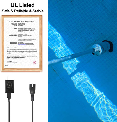 Charger for Intex 28620EP Rechargeable Handheld Pool Vacuum, Compatible with Intex 28620 28620E CL1704 USB Charging