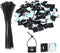 SeuYeugX Zip Tie Mounts - 100PCS Cable Self Adhesive Mounts Set for Wire