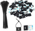 SeuYeugX Zip Tie Mounts - 100PCS Cable Self Adhesive Mounts Set for Wire