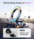 VICSEED Fit for MagSafe Car Mount, Colorful Gradient Magnetic Phone Holder for Car Dashboard, All Metal Sturdy