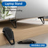 Portable Invisible Laptop Stand, Mini Aluminum Cooling Pad, Ergonomic Lightweight Laptop Desk Stand (2pcs Black)