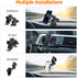 WixGear Wireless Car Charger with Automatic Arms, 15W Qi Fast Charging Phone Holder for iPhone and Samsung