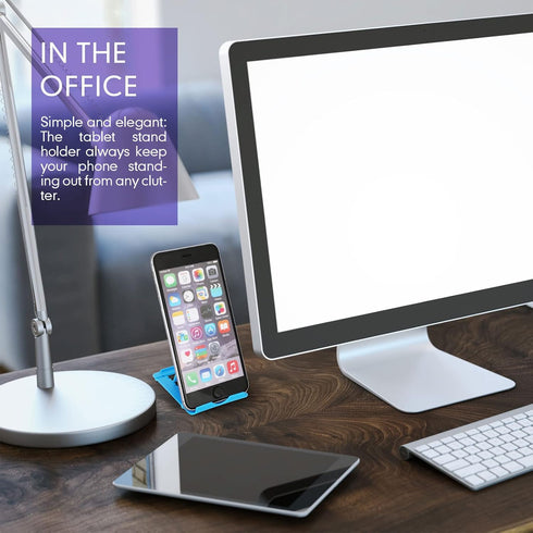 24 Pcs Cell Phone Stand, Adjustable Tablet Stand, Universal Foldable Multi Angle Pocket Phone Stand for Desk,