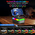 Kingamei 3-in-1 5.3 Cell Phone Stand with Bluetooth Speaker, RGB Colorful Light Desk Phone Holder, Foldable Cool Tech