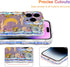EYZUTAK iPhone 13 Pro Max Case, Colorful Retro Oil Painting Flower Moon Pattern, Stylish Durable TPU Cover - Purple