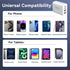 USB C Wall Fast Charger Block, 40W 4-Port Type C Charger, Fast Charging Blocks PD Power Charger Adapter + QC 3.0 USB