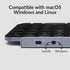 Keychron B6 Pro Ultra-Thin Wireless Keyboard, Full-Size QMK with Numeric Keypad, Compatible with Mac Windows Linux