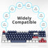 GTSP 150-Keys ASA Profile Keycaps, Double Shot PBT for 75 Percent ISO/ANSI Layout, Compatible with 108/104/87/82/68/61