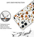 Autumn Fall Leaves Pumpkin Pattern Case for iPhone 14 Pro Max, Retro Halloween TPU Bumper Cover for Women Men