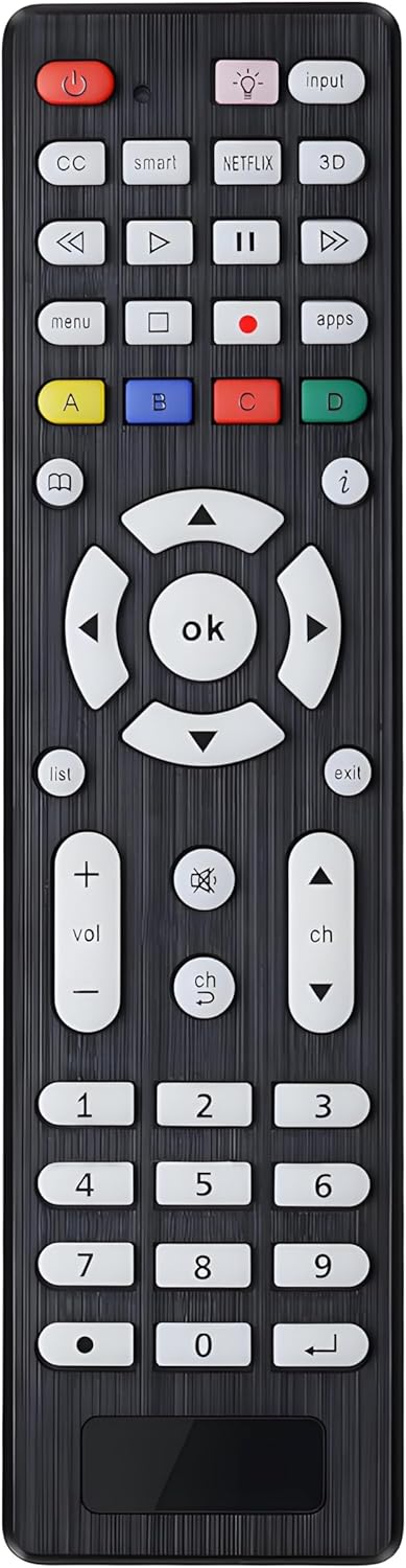 VEPRAG Universal TV Remote Replacement Compatible for Most Brands LED LCD 3D HDTV