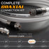 G-PLUG 10FT RG6 Coaxial Cable Connectors Set for High-Speed Internet and TV