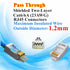 100-Pack RJ45 Pass Through Connectors, Cat6 Cat6A Shielded Ends for 23AWG Solid Wire and Standard Cable
