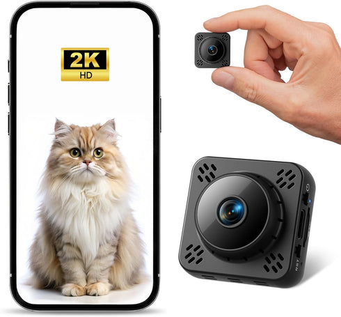 Shibet Hidden Camera, Mini Nanny Cam Wireless with Free Cloud Storage, WiFi &