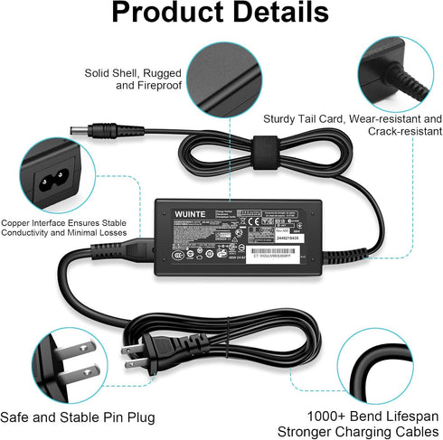 Charger for Harman Kardon Onyx Studio 1-8 Wireless Bluetooth Speaker, 19V 38W AC Fast Power Adapter