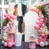 Jnbasdffb 7.2 Black White Wedding Arch Cover,Stretchy Spandex Arch Backdrop Stand Covers FT,Geometric Oil Painting