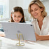 HZZADZXW Metal Cell Phone Stand for Desk, Cute One-Piece Phone Holder, Stable Desktop Display Dock for iPhone, iPad