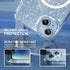 Choiche iPhone 14 Plus Magnetic Case, Clear Glitter Bling, with 2x Diamond Lens & Tempered Glass Protectors, MagSafe