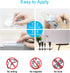 Cord/Cable Organizer, White Cord Holder, USB Cable Management, 3 Packs Cable Clips for Car Home Office (7, 5, 3 Slots)