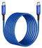 15ft Braided USB-C to USB-C Cable, 60W Fast Charging PD for iPhone 15/15 Pro, iPad Pro, Galaxy S23/S22, Pixel 6 Pro,