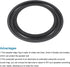 MECCANIXITY Rubber Speaker Foam Edge Surround Rings, 3 Inch 47mmx75mm Perforated Subwoofer Rings, Black, 2 Pcs