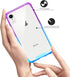 SALAWAT iPhone Xr Case, Clear Slim Anti Scratch Protective Cover with Reinforced Corners - Shockproof TPU Bumper, Blue