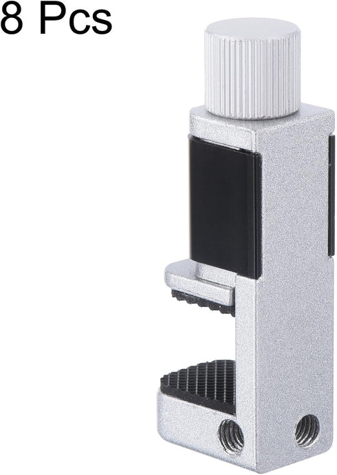 MECCANIXITY Adjustable Phone Repair Clamp Clip for Tablet LCD Screen Replacement, Pack of 8 (Silver+Black)