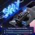54W Bluetooth 5.3 FM Transmitter Car Adapter, 3-in-1, HiFi Bass Sound, Hands-Free Calling, Phone Holder