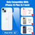 iPhone 15 Plus Back Screen Protector 2 Pack, Tempered Glass, Anti-Scratch, Bare-Phone Touch, 6.7 inch.