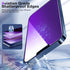 iPhone 13 Pro Max Privacy Screen Protector 2 Pack, Anti Spy, Anti Blue Light, 6.7" Tempered Glass, Bubble Free, Purple