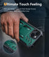 FNTCASE Military Grade Shockproof Full Protection Phone Case for iPhone 15, Dual Layer Matte Textured 6.1 Inch Green
