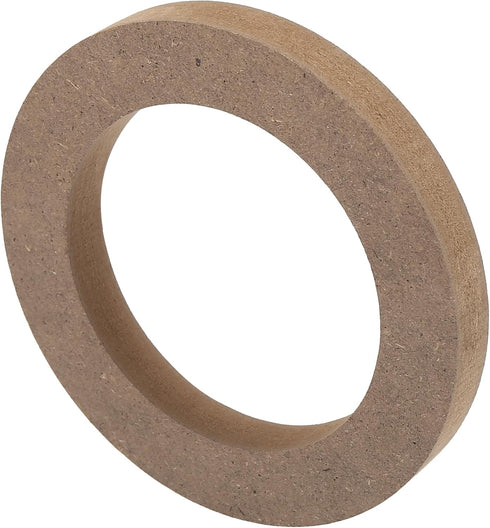 X AUTOHAUX 4 Pcs 4" Universal Wooden Car Speaker Subwoofer Mounting Spacer Rings Adapter Bracket Holder