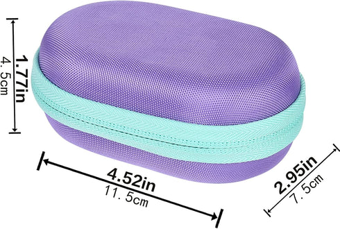 co2CREA Hard Case Replacement for Logitech POP Wireless Mouse, Purple Case + Daydream Mint Zipper