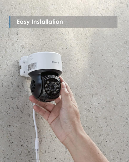 SANNCE 1080P PT Dome Camera, 2MP Pan/Tilt 360° Digital Zoom Outdoor Security Camera, 30M Night Vision for Analog CCTV