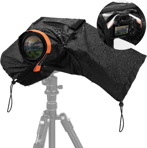 K&F CONCEPT Camera Rain Cover, Waterproof Camera Cover for Nikon Canon Sony DSLR/Mirrorless Cameras
