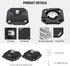 NEEWER Quick Release Plate 38mm Square Arca Type QR Camera Mount Plate for Peak Design Capture V3