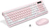 Wireless Keyboard and Mouse Combo, Reccazr 2.4G Full-Sized Keyboard and Mouse Cordless for Windows/Mac