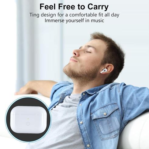 Wireless Charging Case Replacement for AirPods Pro 1st & 2nd Generation, Charger Case with Bluetooth Pairing Sync Button