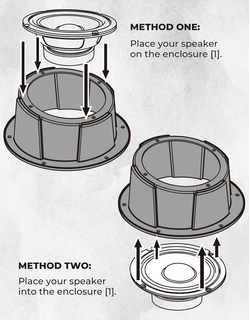 KEMIMOTO 6.5 Inch Speaker Pod, 1PCS Universal Speaker Enclosure for 6.5" Speakers, Angled Boxes Compatible with UTV RV