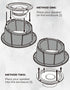 KEMIMOTO 6.5 Inch Speaker Pod, 1PCS Universal Speaker Enclosure for 6.5" Speakers, Angled Boxes Compatible with UTV RV