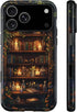 OTTRZMTER Case for iPhone 17 Air,Forest Floral Flower Bookshelf-Hybrid 2 Layer Hard Shell
