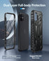 FNTCASE iPhone 11 Case: Shockproof Military Grade, Dual Layer Protection, Kickstand, Matte Textured, 6.1" Black.