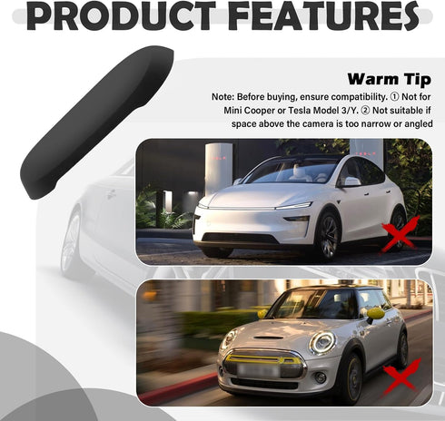 Turcee 0.63 New Car Backup Camera Rain Shield,Silicone Cars Reverse Camera Rain Cover Keeps Cameras Imaging