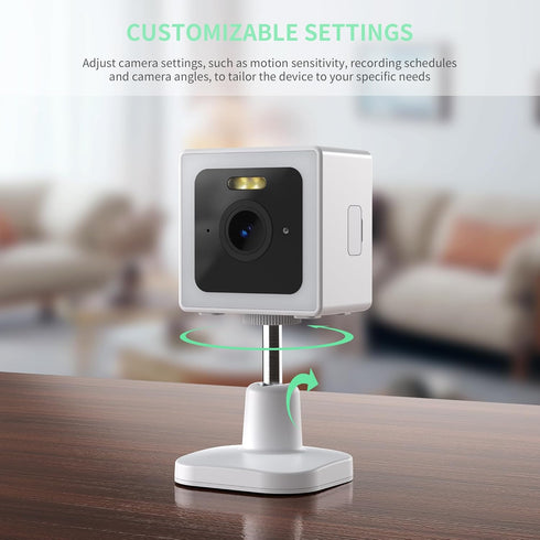 Indoor and Outdoor Weatherproof IP65 2K Wi-Fi Smart Home Security Camera with Color Night Vision, 2-Way Audio