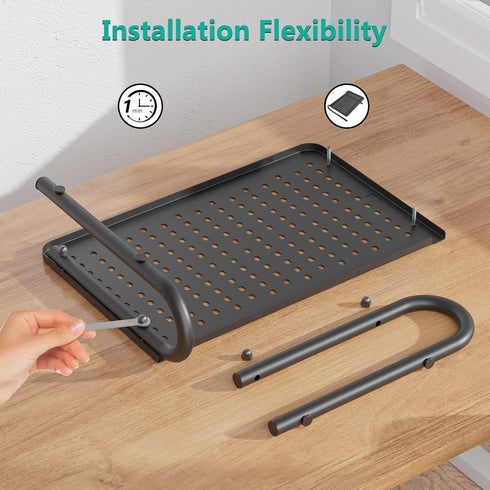 WALI Laptop Riser and Monitor Stand for Desk, Organizer for Monitor and Printer, Home, Office, School (STT001), 1 Pack,