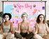 Dtekoj 7X5FT Spa Party Backdrop, Sweet Pink Beauty Makeup Photography Background Banner for Spa Birthday Party